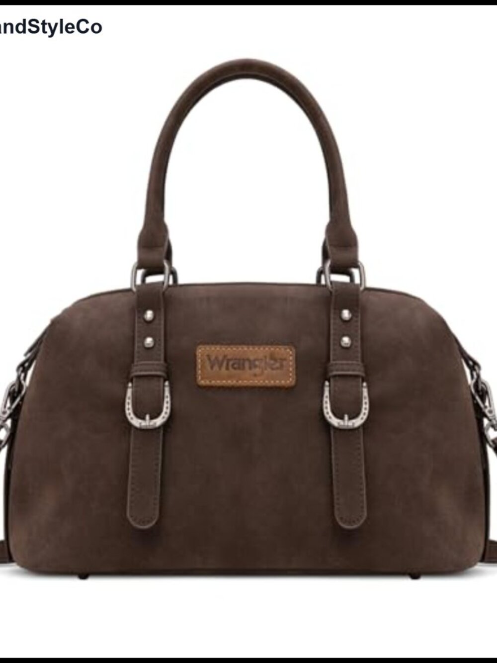 Suede Doctor Bag Top Handle Satchel Crossbody Purse